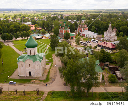 Aerial view of Pereslavl Kremlin, Pereslavl-Zalessky 69129481