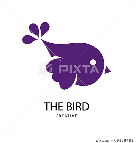 Abstract Bright bird sign. Design modern logos bird for Business. 69129483