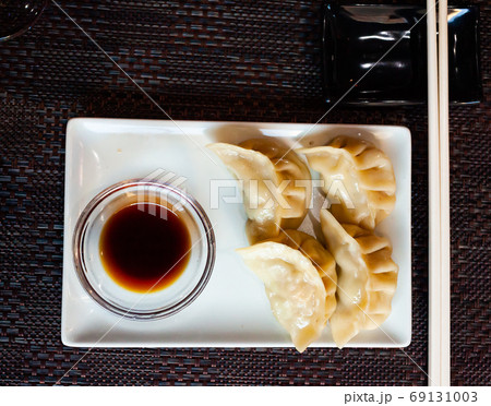 Japanese food gyoza dumplings with meat and shrimp Japanese food gyoza dumplings with meat and shrimp 69131003
