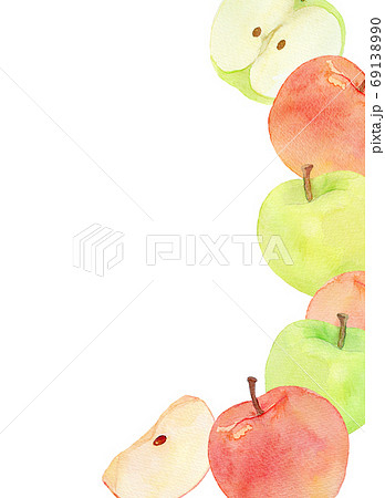 秋の味覚　りんご　林檎　アップル 69138990