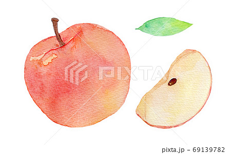 秋の味覚　りんご　林檎　アップル 69139782