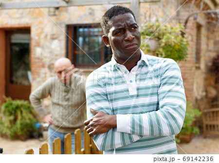 Conflict between neighbors in the country cottage 69142236