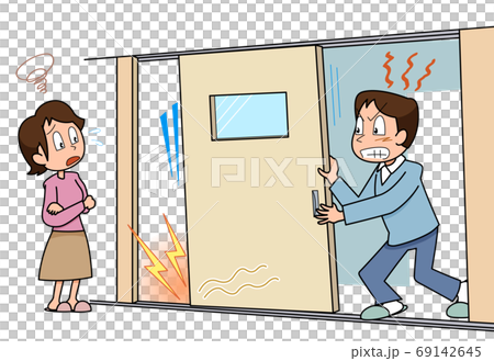 建付けの悪い戸 69142645