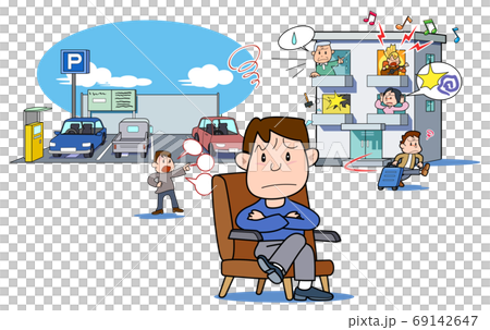 アパートのオーナー-様々なトラブルに悩みを抱える 69142647