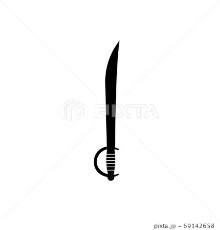 An isolated sword on white background. Pirates and Executioner s 69142658