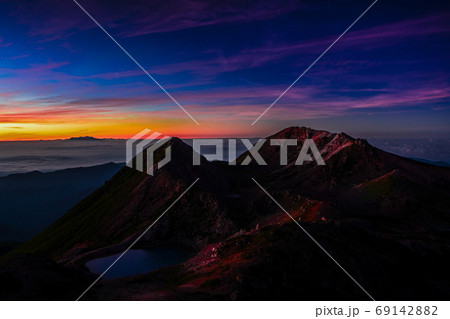 白山の朝景 白山の朝景 69142882