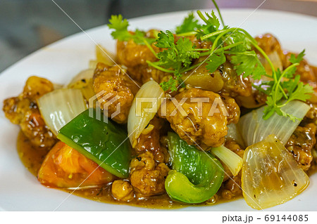 Closeup photo of Chinese sweet and sour pork spare rib Closeup photo of Chinese sweet and sour pork spare rib 69144085