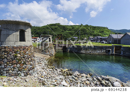 佐渡金山の積み出し港であった大間港の遺構 佐渡金山の積み出し港であった大間港の遺構 69144238