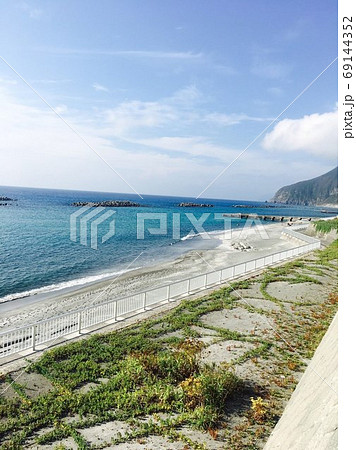 東京の離島 新島の海の写真素材