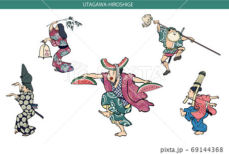 歌川広重の踊り 69144368