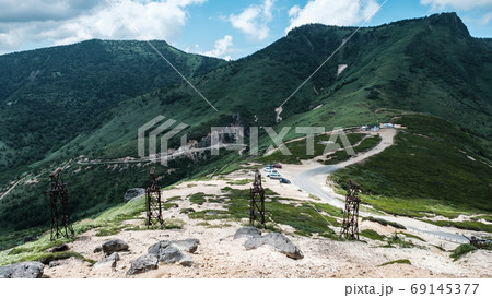 毛無山から毛無峠・破風岳・土鍋山を望む 69145377
