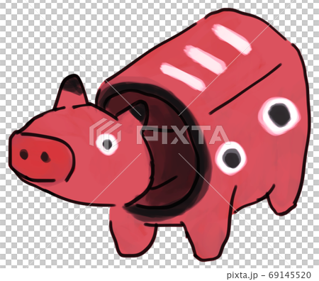 ずんぐりした赤べこ ずんぐりした赤べこ 69145520