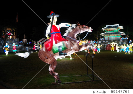 韓国 晋州南江流灯祭 晋州城 韓国 晋州南江流灯祭 晋州城 69147762