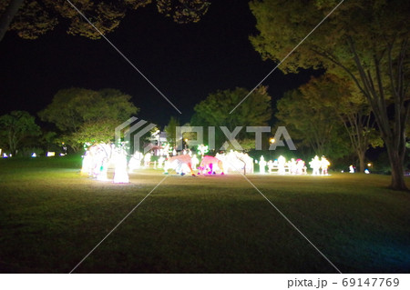 韓国　晋州南江流灯祭　晋州城 69147769