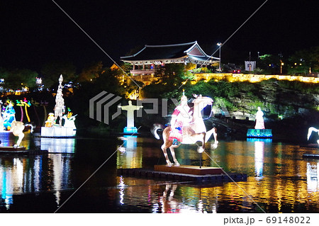 韓国 晋州南江流灯祭 韓国 晋州南江流灯祭 69148022