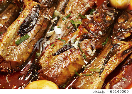 韓国の魚の煮付け料理 センソンチョリム 韓国の魚の煮付け料理 センソンチョリム 69149009