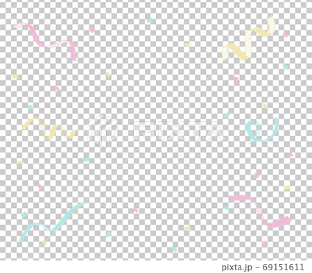 Ribbon and confetti frame material 69151611
