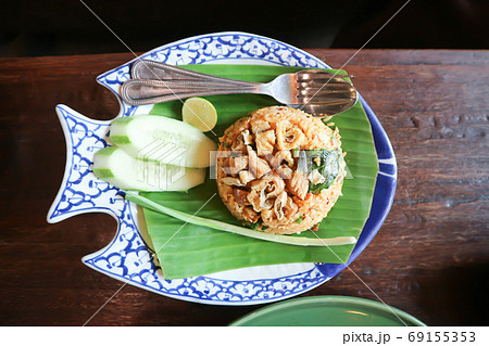 fried rice or stir fried rice with fish fried rice or stir fried rice with fish 69155353