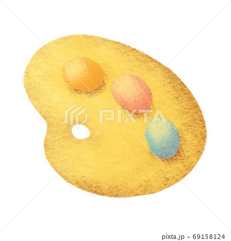 パステル調で描かれたパレット 69158124