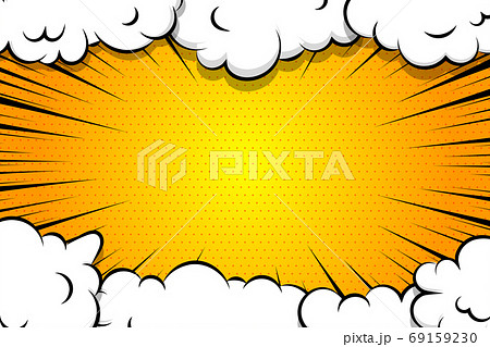 Comic book cartoon speech bubble for text Comic book cartoon speech bubble for text 69159230