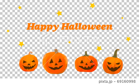 ハロウィンかぼちゃ ジャックオーランタン メッセージカード 背景 ハロウィンかぼちゃ ジャックオーランタン メッセージカード 背景 69160998