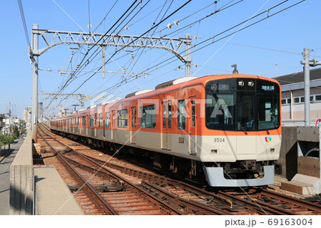 阪神　香櫨園駅付近の9300系電車 69163004