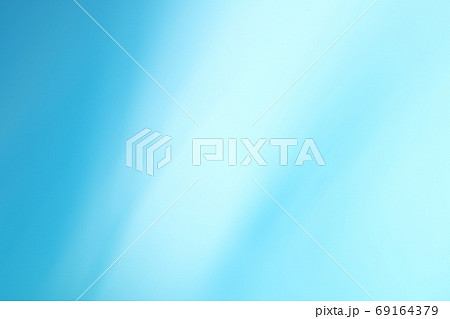 抽象的背景　青色系　緩やかな流れ・ライン 69164379