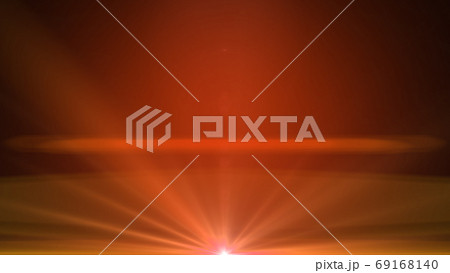 フレアライト光線ビームグラフィック背景素材 69168140