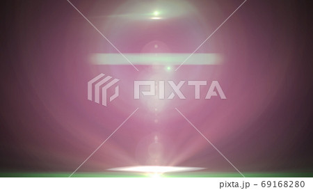 フレアライト光線ビームグラフィック背景素材 69168280