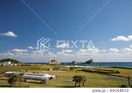 世界一美しい発射場種子島宇宙センターから臨む竹崎海岸 69168610