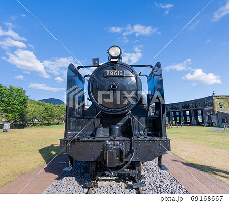 旧豊後森機関庫 大分県玖珠郡玖珠町の写真素材