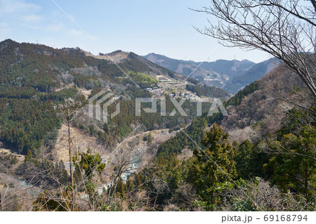 群馬県　下久保ダム下流の神流川 69168794