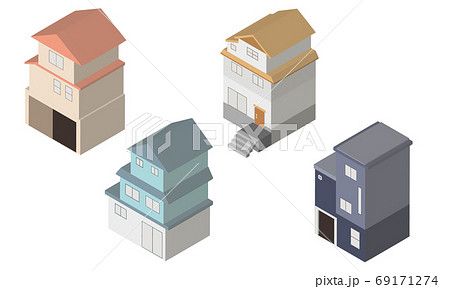 家セット 3D 3階建て 家セット 3D 3階建て 69171274