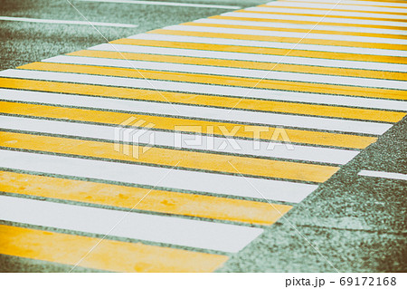 Zebra crossing painted on the asphalt traffic information Zebra crossing painted on the asphalt traffic information 69172168