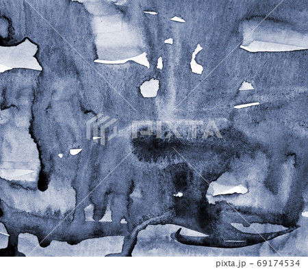 Abstract grey watercolor on paper texture as background 69174534