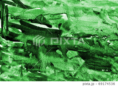 Abstract green watercolor on paper texture as background Abstract green watercolor on paper texture as background 69174536