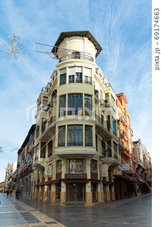 Architecture of calle ancha and gnomos regalos souvenir shop, Leon, Spain 69174663