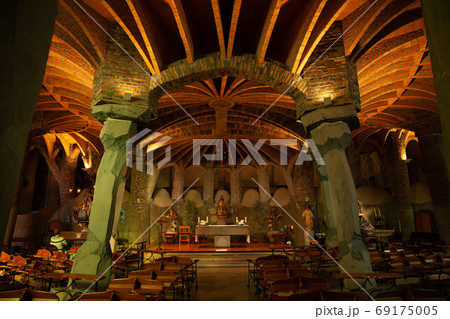 Church of Colonia Guell altar, Santa Coloma de Cervello, Spain 69175005