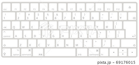 Magic Keyboard 日本語配列 シルバーのイラスト素材
