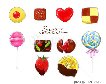 スイーツのイラストのイラスト素材