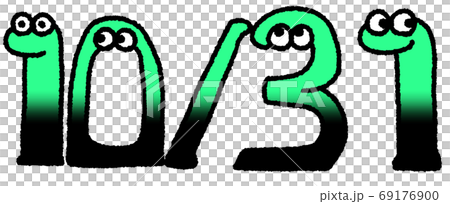 10月31日（グラデーション・青緑色） 69176900