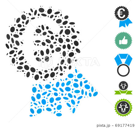 Dotted Collage Euro Featured Price Tag 69177419