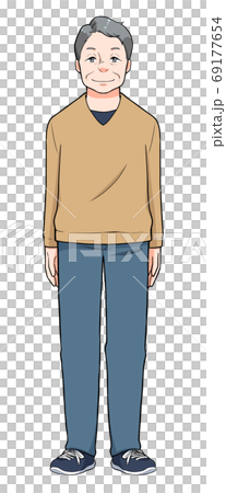 中高年男性全身 69177654