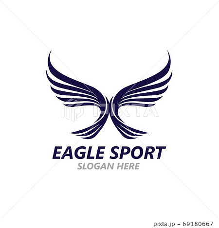 Eagle wing logo design vector image template 69180667