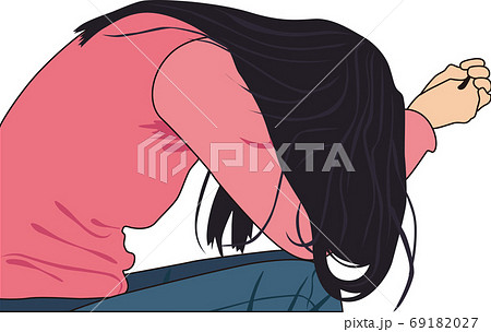 孤独感 女性 イメージ  69182027