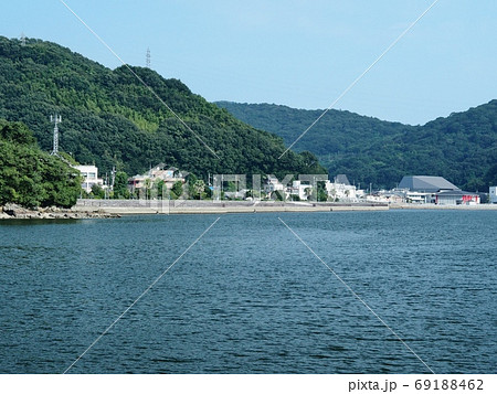 道の駅あいおい白龍城から見た相生ポート公園と相生湾 69188462