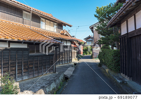 昭和の田舎町 日本の昔イメージ 山陰島根の写真素材