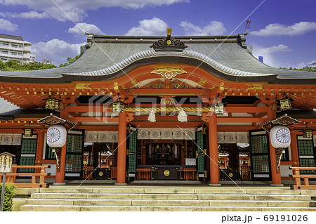 神戸　生田神社　拝殿　兵庫県神戸市 69191026