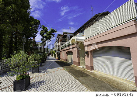 神戸　石畳の小径　兵庫県神戸市 69191345