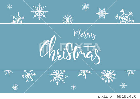 Merry Christmas hand lettering calligraphy text with decoration Merry Christmas hand lettering calligraphy text with decoration 69192420